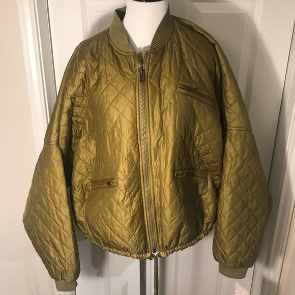 NWT Free People Quilter Bomber Jacket Size M - Picture 2 of 5